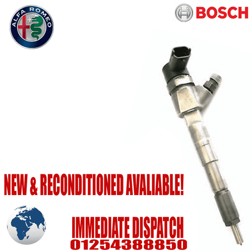 Alfa Romeo 156 2.4 JTD 20V Reconditioned Bosch Diesel Injector - 0445110111